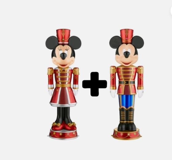 DISNEY 5Ft LED HOLIDAY MINNIE AND MICKEY MOUSE NUTCRACKER SET PRE ORDER FOR CHRISTMAS  2026