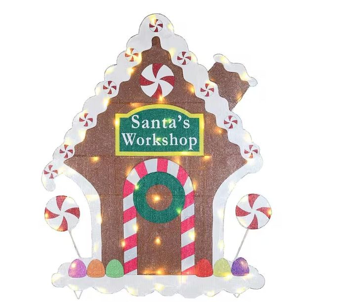 National Tree Company 42 in. Pre-Lit Gingerbread House PRE ORDER