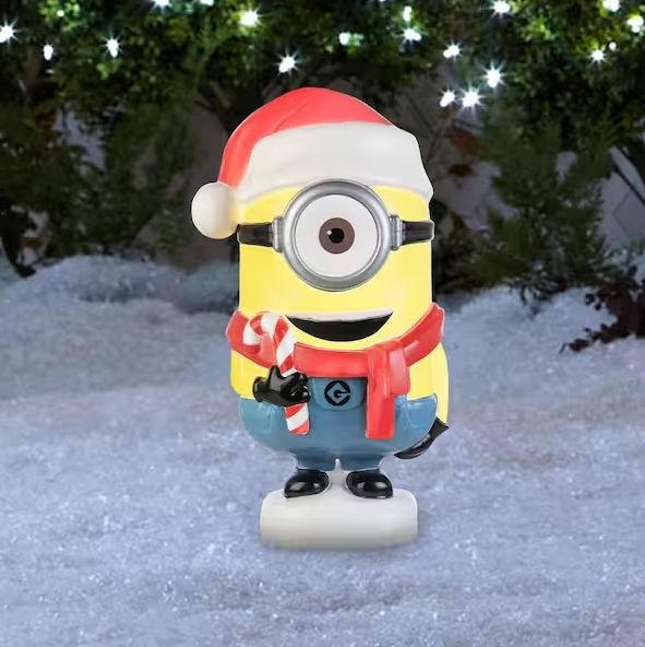 21.5 in. Lighted Blow Mold Stuart with Candy Cane Outdoor Christmas Decoration PRE ORDER 2026