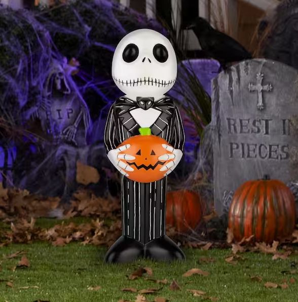 24 in. Tall Lighted Blow Mold Outdoor Decor-Jack Skellington PRE ORDER 2026