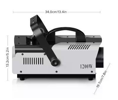 1200-Watt RGB Fog Machine with 6 Colorful LED Lights, 1-Liter Capacity, Perfect for Halloween Decor, Parties PRE ORDER 2026