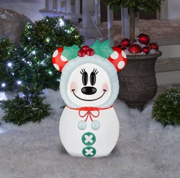 23.03 in. H x 9.84 in. W x 14.37 in. L Christmas Lighted Blow Mold Outdoor Decor-Stylized Minnie Mouse PRE ORDER 2026
