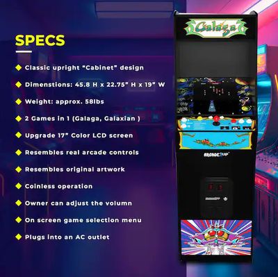 Deluxe 14 Games in 1.5 ft. Stand-Up Cabinet Arcade Machine PRE ORDER FOR OUR NEXT CONTAINER SHIPMENT MID 2026