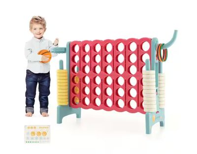 Jumbo 4-to-Score 4 in. A Row Giant Game Set with Stickers for Kids Adults Family Fun PRE ORDER FOR OUR NEXT CONTAINER SHIPMENT MID 2026
