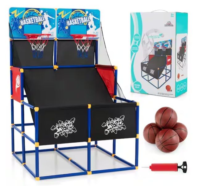 Kids Dual Shot Basketball Arcade Game with 4 Balls Pump Easy Quick Assembling Gift PRE ORDER FOR OUR NEXT CONTAINER SHIPMENT MID 2026