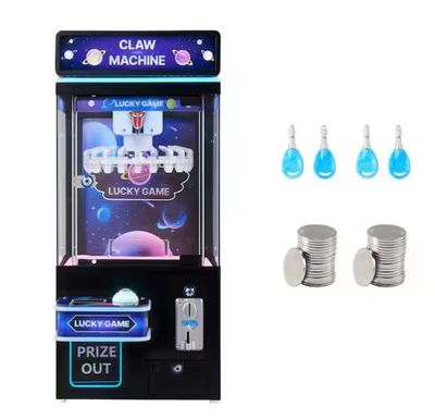 Claw Crane Machine, Medium-Sized Arcade Game Machine with Light and Sound, Adjustable Difficulty, Black Purple  PRE ORDER FOR OUR NEXT CONTAINER SHIPMENT MID 2026