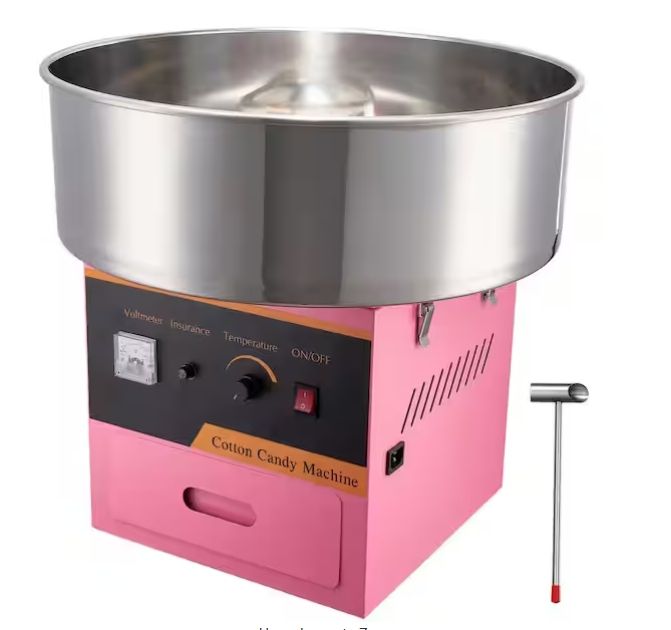 Electric Cotton Candy Machine, 1000W Candy Floss Maker, Commercial Cotton Candy Machine with Stainless Steel Bowl,Pink PRE ORDER FOR OUR NEXT CONTAINER SHIPMENT MID 2026