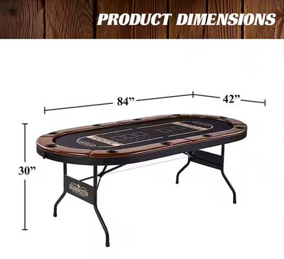 Charleston Collection 10 Player Poker Table - No Assembly Required PRE ORDER 2026