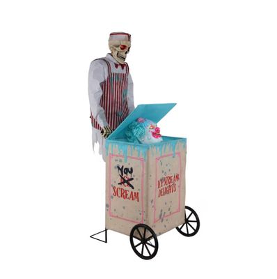 6.17-ft Freestanding Motion Activated Moaning Lighted Clown Animatronic PRE ORDER FOR HALLOWEEN 2026