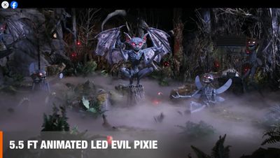 5.5 FT Wicked Woods Animated LED Evil Pixie PRE ORDER NOW FOR HALLOWEEN 2026