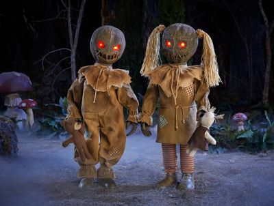 2-Piece Wicked Woods Animated LED Burlap Twins PRE ORDER NOW FOR HALLOWEEN 2026