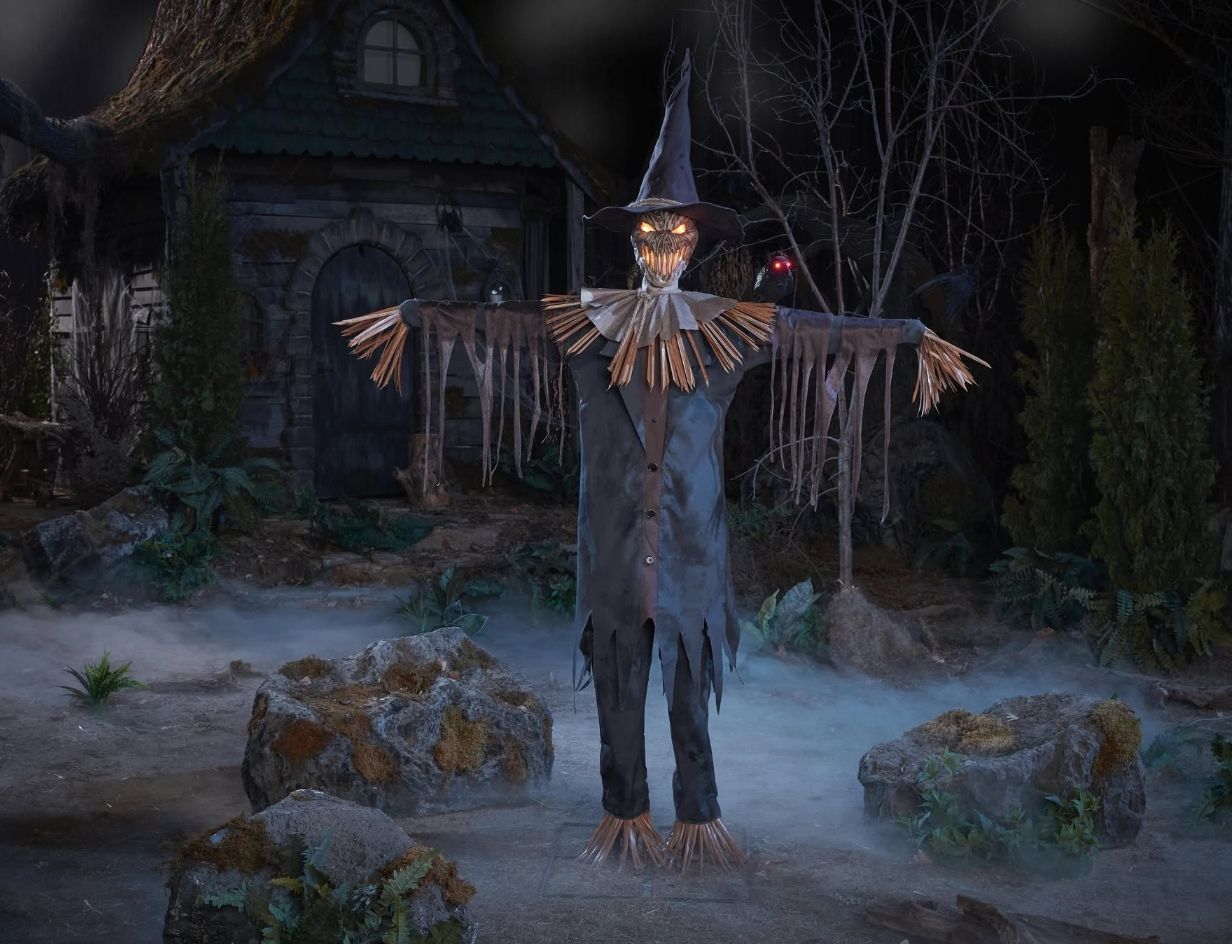 6.5 FT Wicked Woods Animated LED Stalking Scarecrow PRE ORDER FOR HALLOWEEN 2027 OR AIRFREIGHT STILL AVAILABLE FOR 2026 PLEASE ASK FOR PRICING