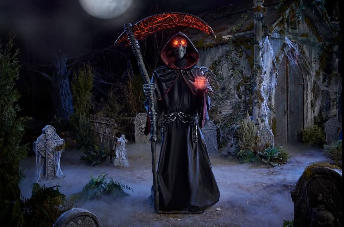 NEW 7.5 FT Grave &amp; Bones Animated LED  Soul Stealing Reaper PRE ORDER NOW FOR HALLOWEEN 2026