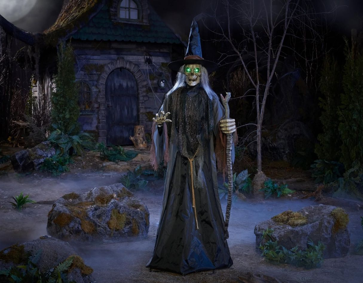 7 FT Wicked Woods Animated LED Macabre Witch PRE ORDER FOR HALLOWEEN 2027 OR AIRFREIGHT STILL AVAILABLE FOR 2026 PLEASE ASK FOR PRICING