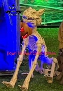 SITTING SKELETON WOLF PRE ORDER NOW FOR HALLOWEEN 2026 PRICE ADVERTISED IS DEPOSIT FOR PRE ORDER ONLY PLEASE READ DESCRIPTION