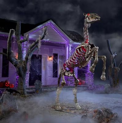 8.5 FT Grave &amp; Bones Giant-Sized LED Undead Horse PRE ORDER NOW FOR 2026 last one from the halfway to Halloween event