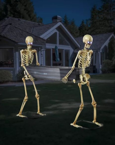 5 Ft LED Skeletons with Coffin ORDER NOW FOR 2026 DELIVERED AIRFREIGHT DIRECT TO YOUR DOOR AUSTRALIA WIDE