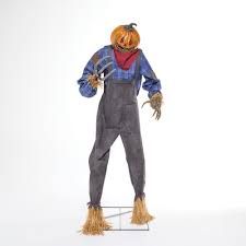 7-FT MOTION ACTIVATED TALKING PUMPKIN SCARECROW ORDER AIRFREIGHT DIRECT TO YOU AUSTRALIA WIDE