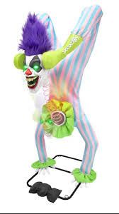 5-ft MOTION ACTIVATED LAUGHING HANDSTAND CLOWN PRE ORDER FOR HALLOWEEN 2026