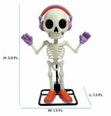 3-FT LIGHTED PARTY SKELETON MOTION PRE ORDER NOW FOR HALLOWEEN 2026