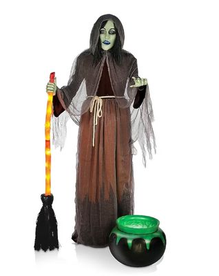 BOO BOX Halloween Animatronic Scary Witch Outdoor Decor - Sound and Motion PRE ORDER NOW FOR HALLOWEEN 2026