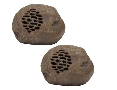 Shop Alpine Corporation Waterproof Bluetooth Solar-Powered Outdoor Wireless Rock Speaker - Set of 2 PRE ORDER
