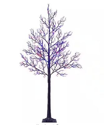 Lightshare 6 ft. Pre-decorated LED Pirate Halloween Yard Decorations Lighted Tree Artificial Black Spooky Tree Purple &amp; Orange PEORDER FOR HALLOWEEN 2026