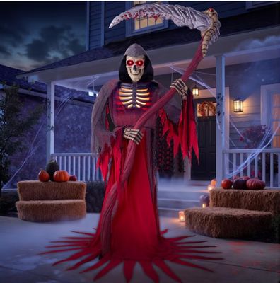 Joyfy 8.3-ft Freestanding Talking Lighted Happy Halloween Animatronic PEORDER FOR HALLOWEEN 2026