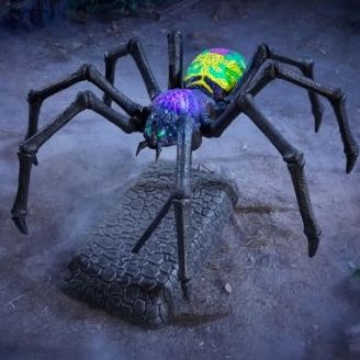 6 FT Wicked Woods Animated LED Creeping Spider PRE ORDER NOW FOR HALLOWEEN 2026