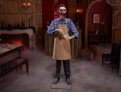 6 FT Grave &amp; Bones Animated LED John the Last Call Mixologist PRE ORDER FOR HALLOWEEN 2027 OR AIRFREIGHT STILL AVAILABLE FOR 2026 PLEASE ASK FOR PRICING