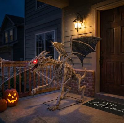 Haunted Living 4-ft Motion Activated Howling Lighted Dragon Halloween Animatronic PRE ORDER NOW FOR HALLOWEEN 2026