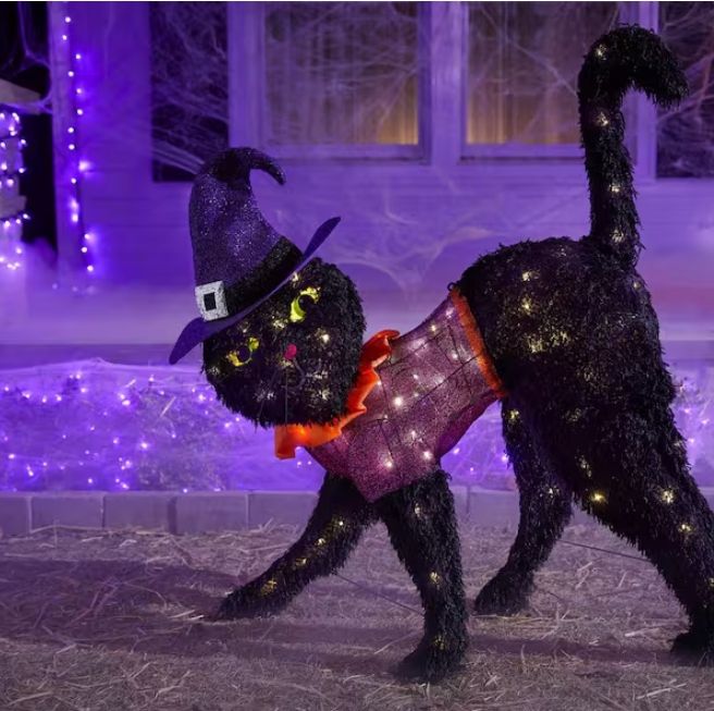 3.5 FT Halloween Classics LED Black Cat Y4 PRE ORDER FOR 2027