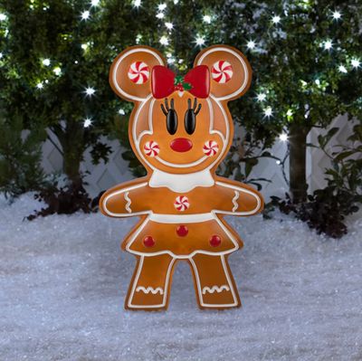 Disney 22-in LED Gingerbread Minnie Mouse Blow Mold Christmas Decoration PRE ORDER NOW FOR CHRISTMAS 2026