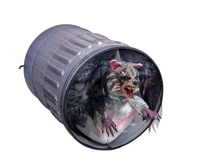 24 in. LED Zombie Raccoon Halloween Animatronic PRE ORDER FOR HALLOWEEN 2027 OR AIRFREIGHT STILL AVAILABLE FOR 2026 PLEASE ASK FOR PRICING
