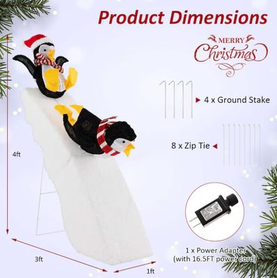 Costway 28-in Lighted Animatronic Penguin Figurine PRE ORDER NOW FOR CHRISTMAS 2026