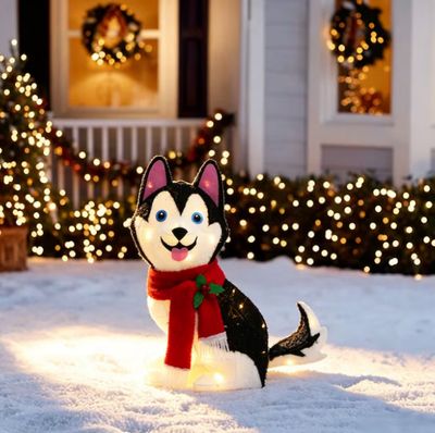 Holiday Living 2-ft LED Husky Christmas Decoration PRE ORDER NOW FOR CHRISTMAS 2026
