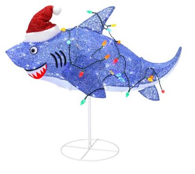 Holiday Living 3-ft LED Shark Christmas Yard Decoration PRE ORDER NOW FOR CHRISTMAS 2026