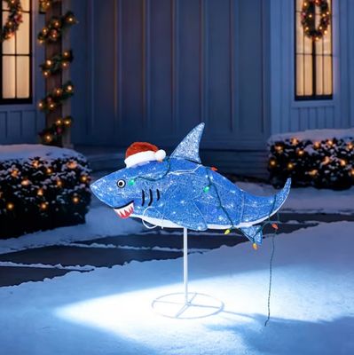 Holiday Living 3-ft LED Shark Christmas Yard Decoration PRE ORDER NOW FOR CHRISTMAS 2026
