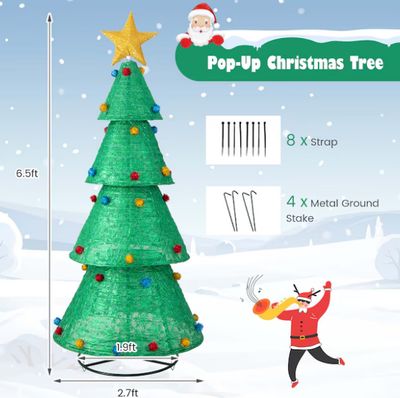 Costway 78-in Lighted Christmas Tree(s) Figurine PRE ORDER NOW FOR CHRISTMAS 2026