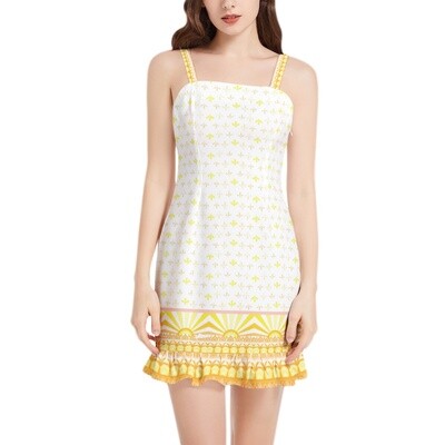 PALMA Tropical Flare Mini Dress