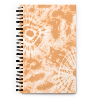 HANNES Spiral Notebook, Mid Beige Tie Dye
