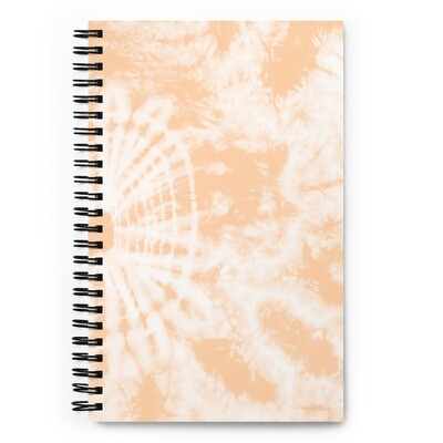 HANNES Spiral Notebook, Light Beige Tie Dye