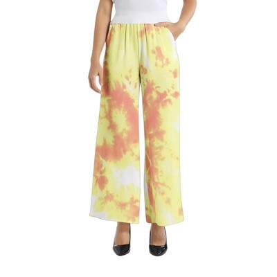 SALLY Wide Leg Pants, Yellow Tie Dye