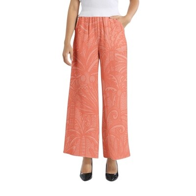 PALMA ELI Wide Leg Pants, Coral