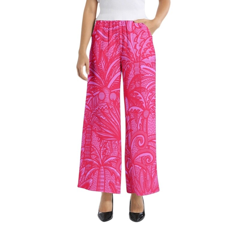 PALMA ELI Wide Leg Pants, Magenta
