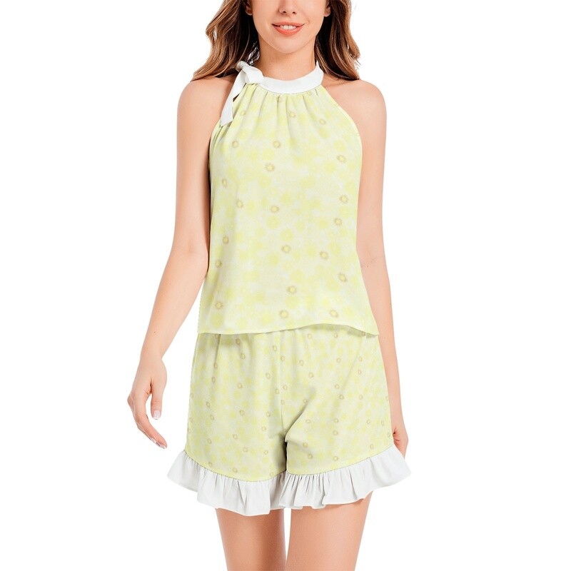 FLORA Pyjama Set, Vanilla