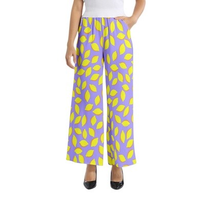 LA LEMONISTA Wide Leg Pants, Light Indigo