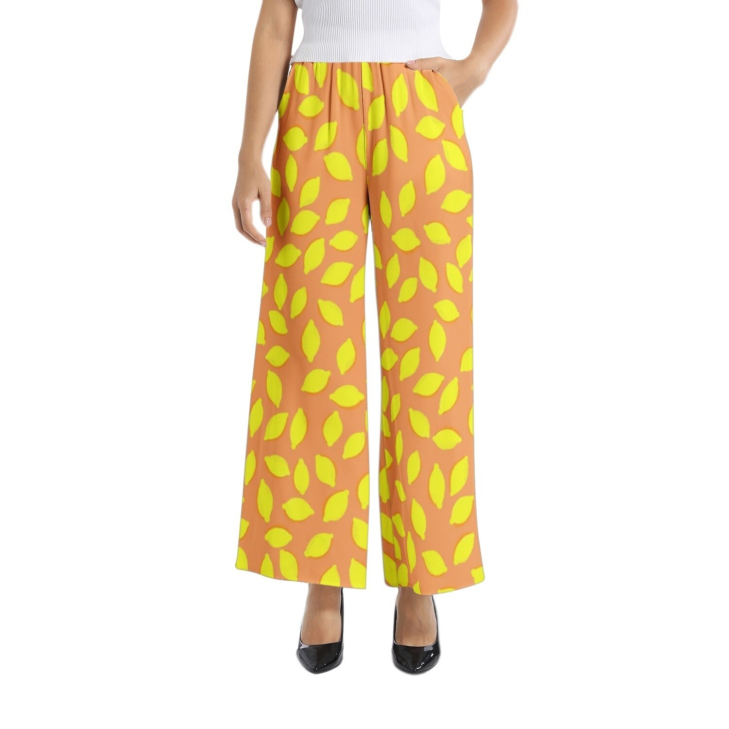 LA LEMONISTA Wide Leg Pants,  Apricot