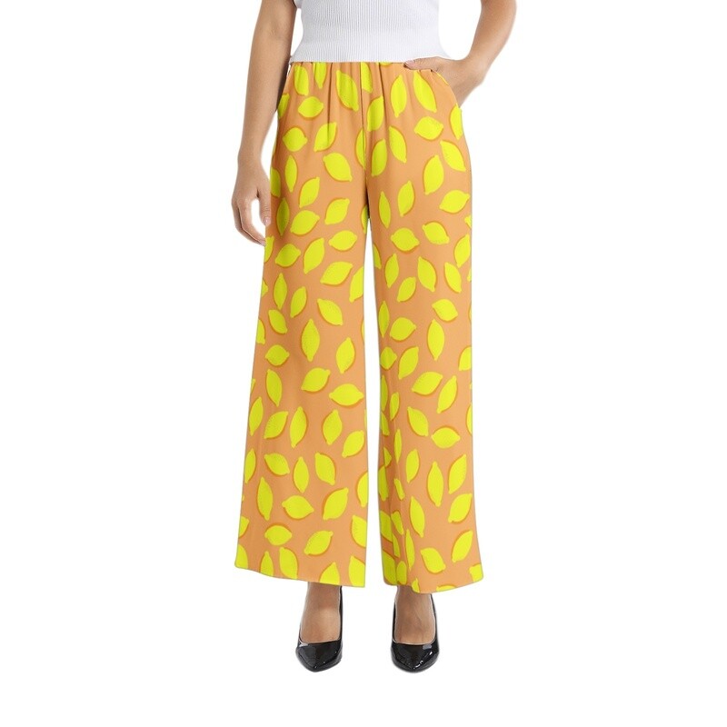LA LEMONISTA Wide Leg Pants, Peach