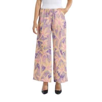 FLORA Wide Leg Pant, Pale Purple